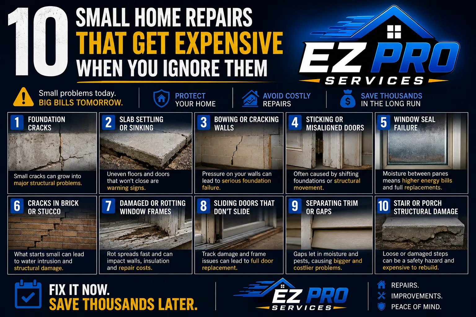 10 Small Home Repairs That Get Expensive When You Ignore Them