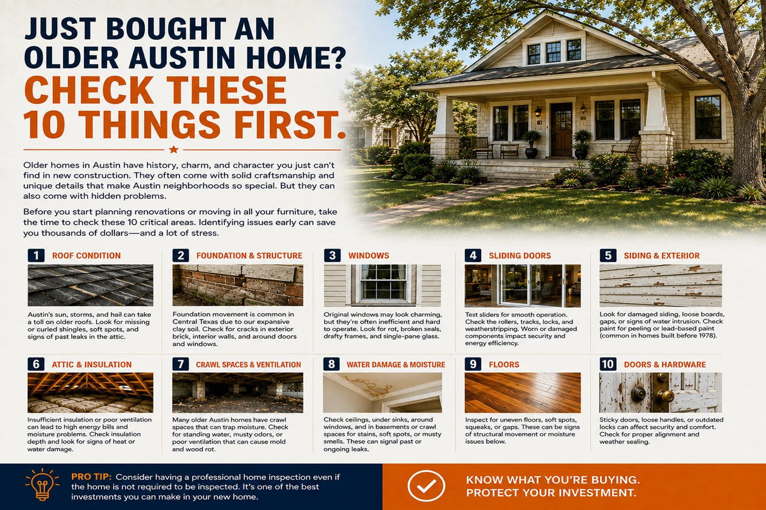 Just Bought an Older Austin Home? Check These 10 Things First
